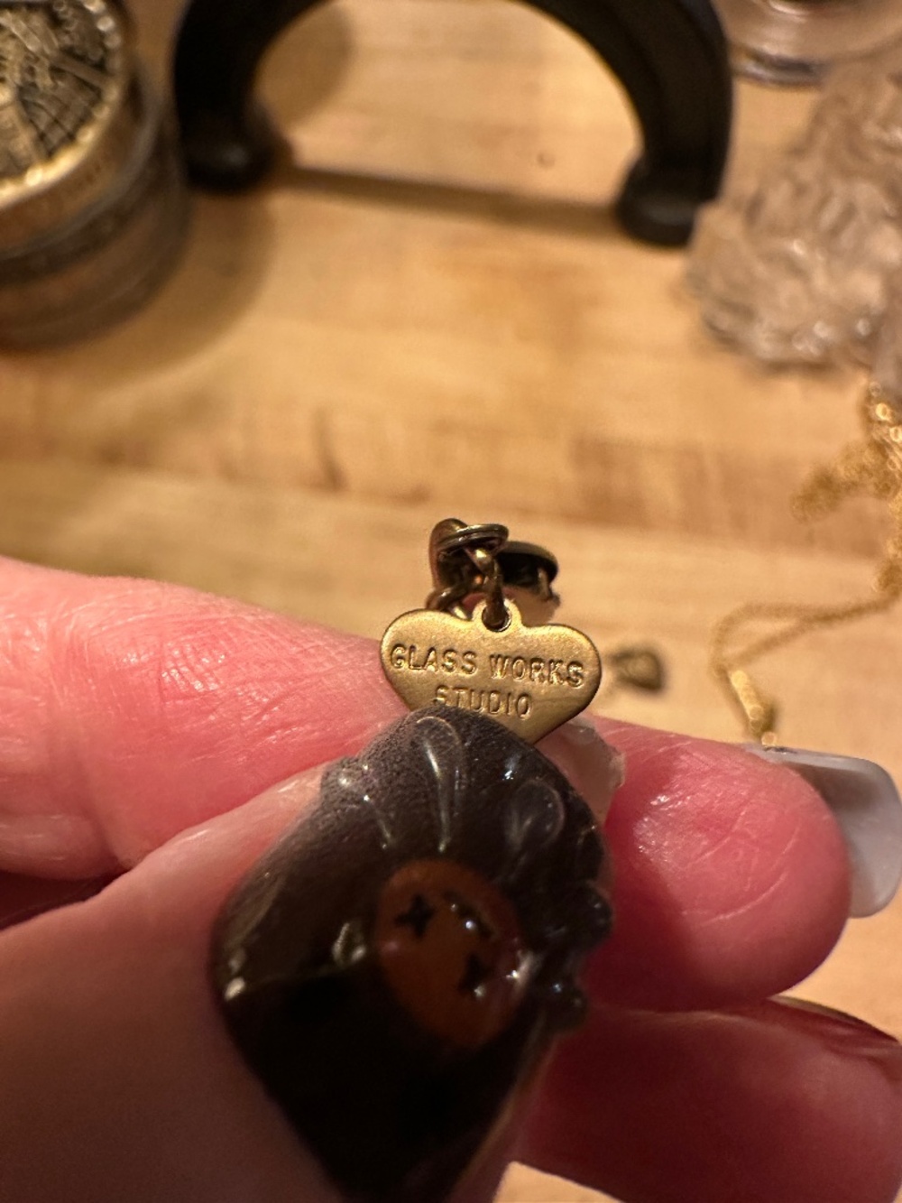 Glass Works Studio Disney Mickey Mouse Necklace